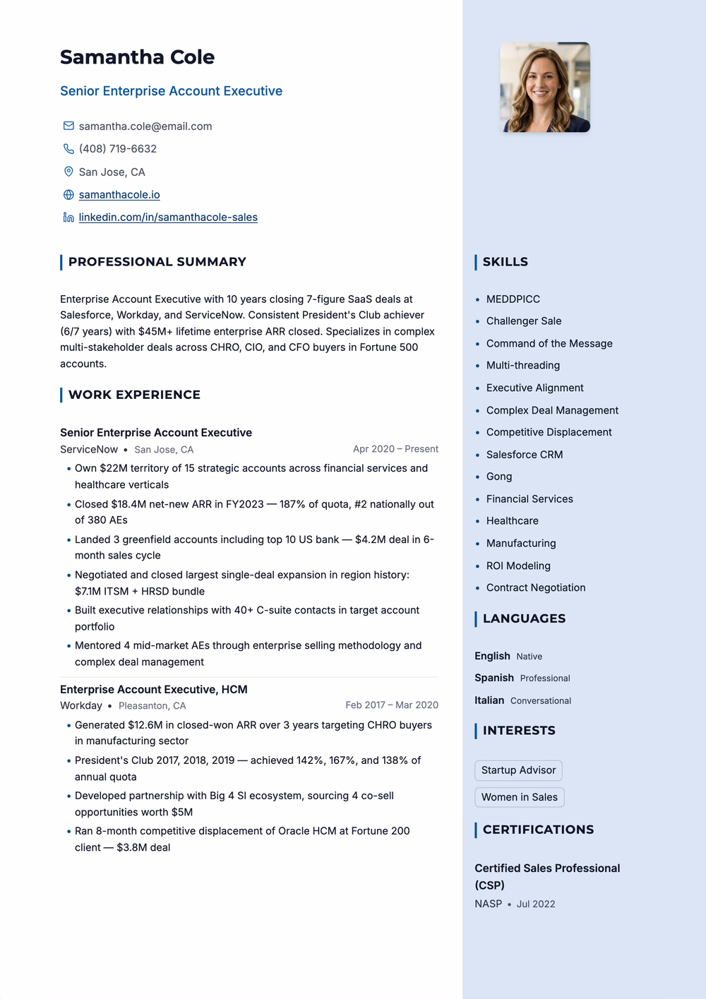 Vector resume template — sidebar rail layout for Engineering & Technical